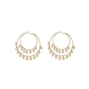 BRAND NEW Heart Charm Dual Hoop Earrings